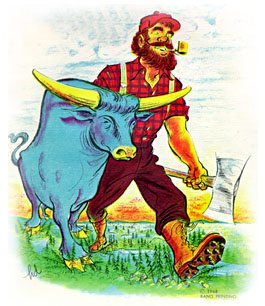 Paul Bunyan and Babe the Big Blue Ox - every good Minnesota elementary school teaches about this tall tale.